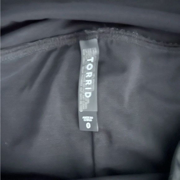 Torrid High Rise Swim Bike Shorts Deep Black Size 0 L/12 - Picture 7 of 7